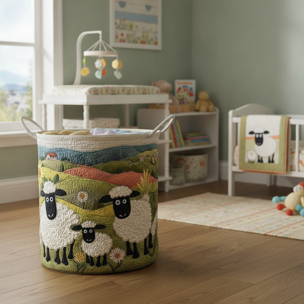 Gezellige Schapen Wasmand