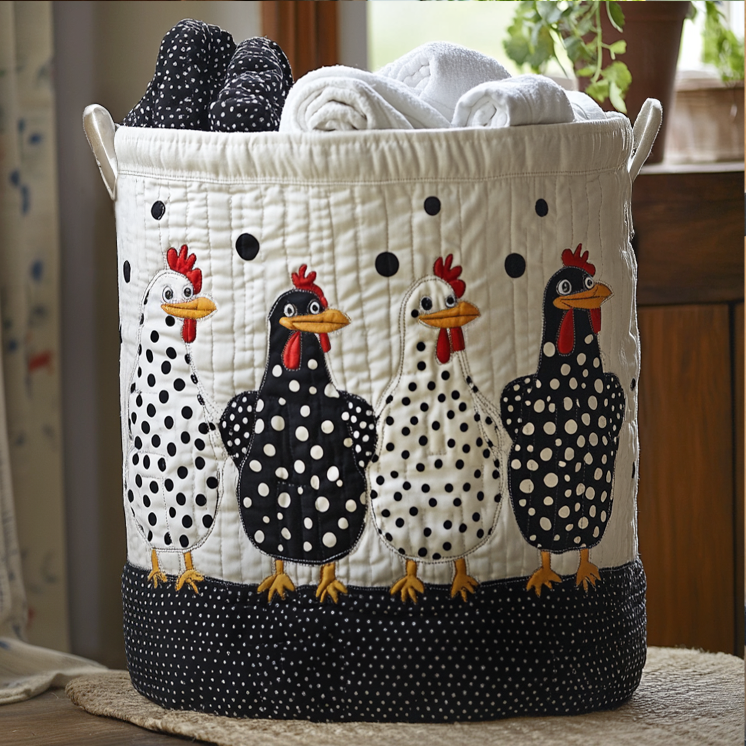 Polka Dot Peckers Wasmand