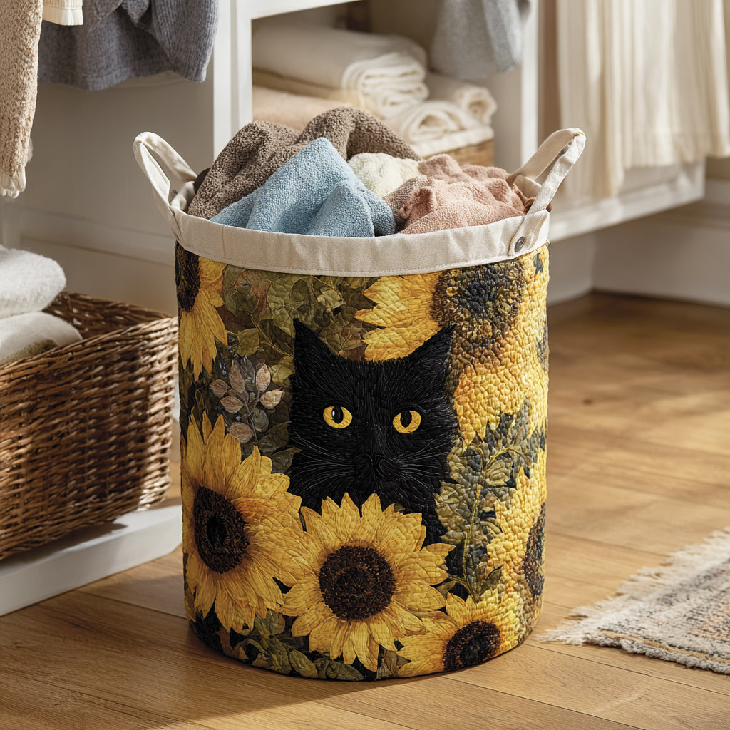 Zonnebloem Zwarte Kat Wasmand