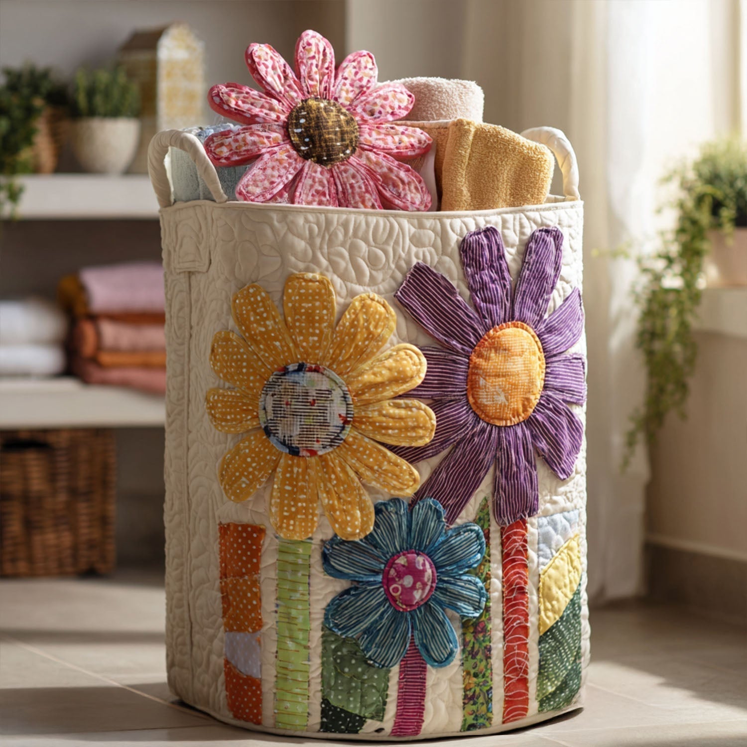 Antieke Bloemen Wasmand