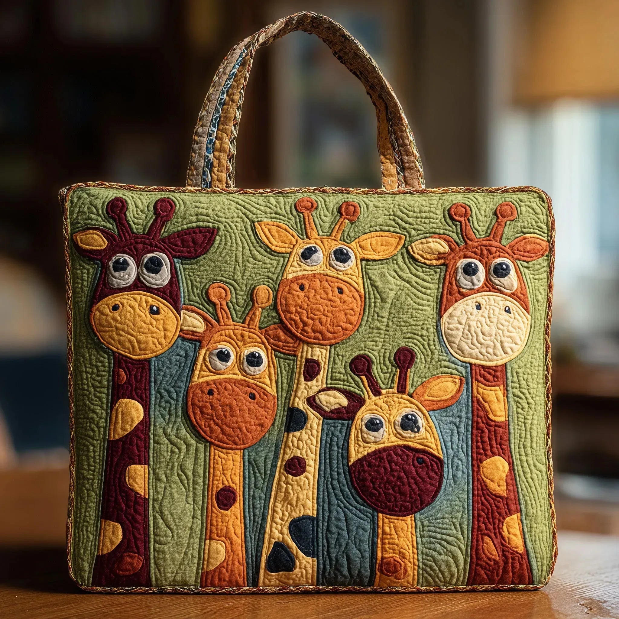 Vintage Tas "Vrolijke Giraffen" — Safari