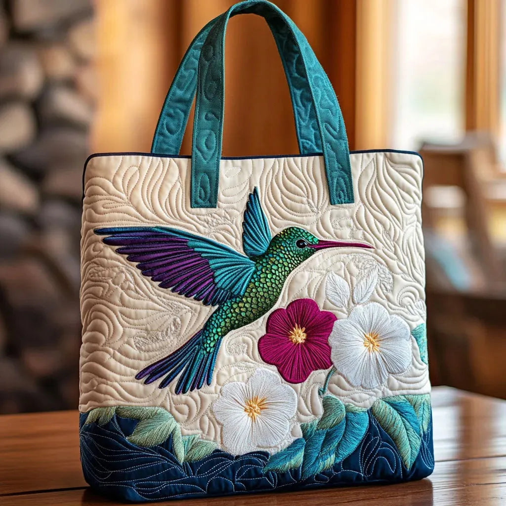 Vintage Tas "Kolibrie en Hibiscus" — Tropisch