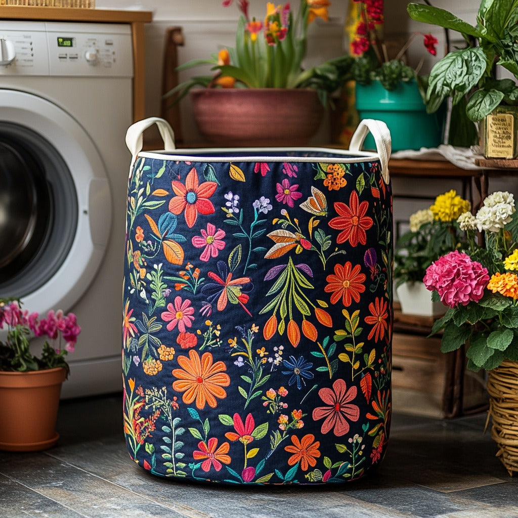 Boho Patchwork Wasmand